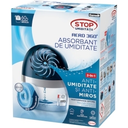 Dezumidificator Ceresit Absorbant umiditate Aero 360, 450 g, Albastru