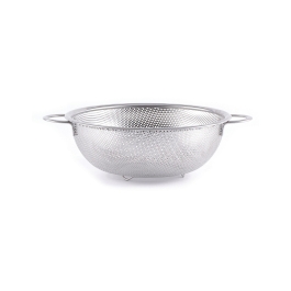 Colander Hendi, otel inoxidabil, cu baza si 2 manere, perforat, 315x(H)120 mm