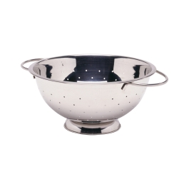 Colander pentru strecurat alimente, inox, Hendi, diametru 24 cm x inaltime 11 cm, potrivit si pentru uz profesional