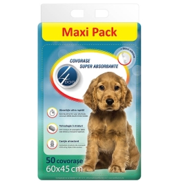4Dog Covorase absorbante 60x45cm, 50buc