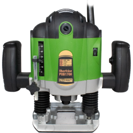 Freza lemn ProCraft POB1700, 1200 W, 16000-30000 RPM, 50 mm + Set 12 freze pentru lemn