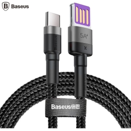 Cablu de date Baseus Cafule, 40W, USB la USB-C, Quick Charge, 1m