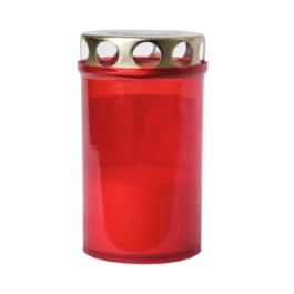Candela cu capac rosie v1-30, durata 13 ore, Light Candel Art v1-30