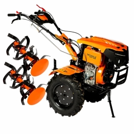 Motocultor Detoolz 11CP 418CC, motorina, 4T, 3 viteze, pornire electrica, cu roti
