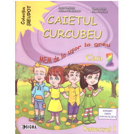 Caietul Curcubeu. MEM de la usor la greu. Clasa I, semestrul I - Paula Copacel